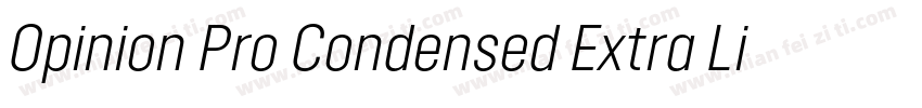 Opinion Pro Condensed Extra Light字体转换